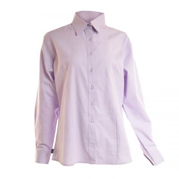 BLUSA OXFORD CUELLO CAMISERO MANGA LARGA